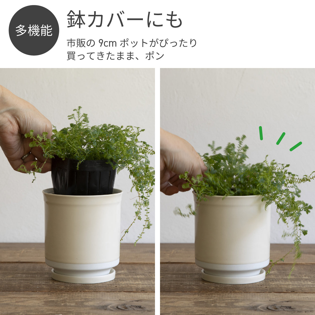 Leaf88 HASAMI POT 波佐見焼植木鉢