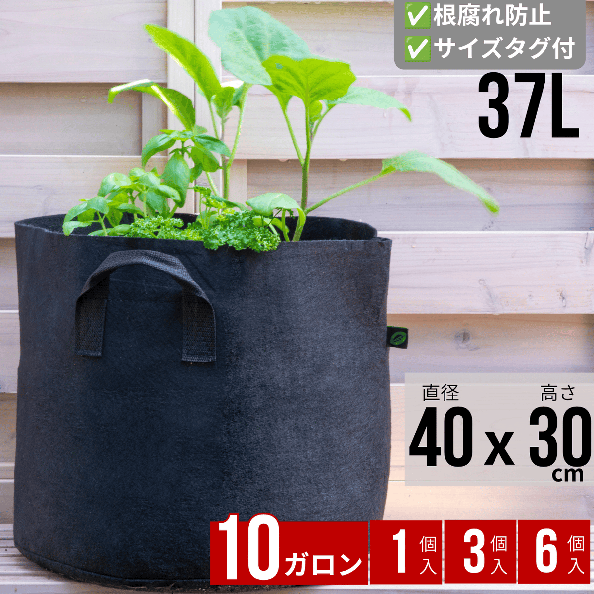 不織布プランター 10ガロン